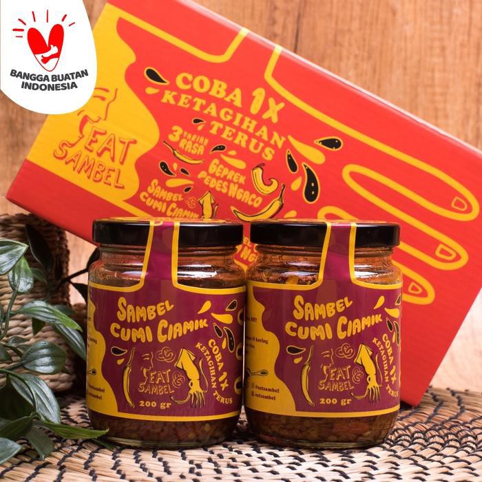 

Set Sambel Jagoan 2 Varian Sambel Geprek Sambel Cumi Sambel Ikan Asin - 2 Cumi