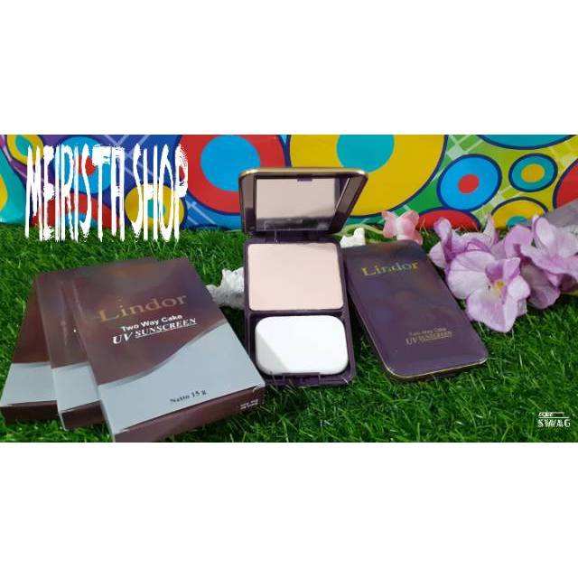 Lindor TWC UV Suncreen 15 gr/Bedak Padat Murah/Lindor