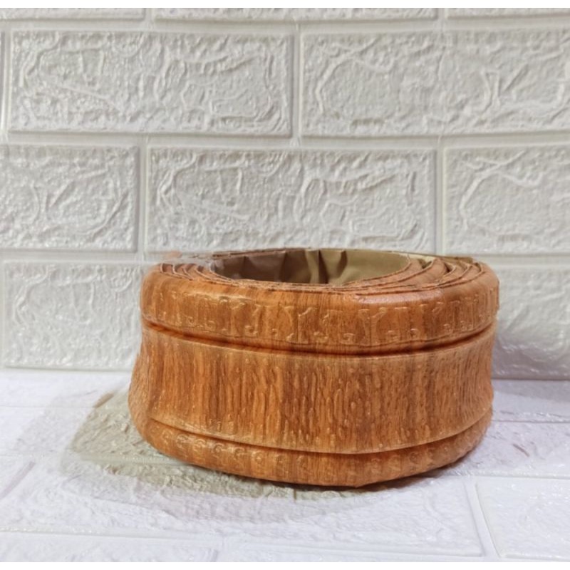 List Wallpaper Foam 230x8cm Tebal 5mm-KAYU LEBAR 8CM