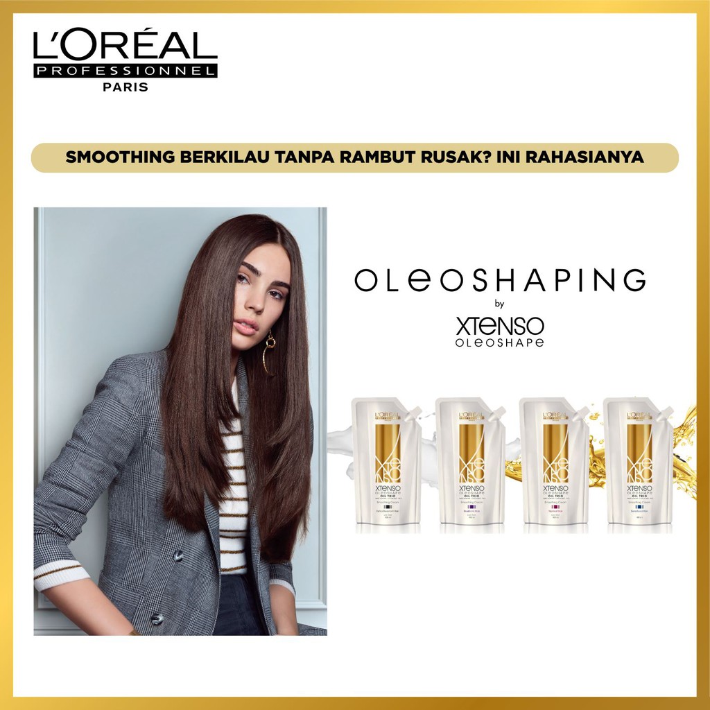 Loreal Profesional Paris MINI XTENSO OLEOSHAPE SMOOTHING CREAM  125ml+125ml