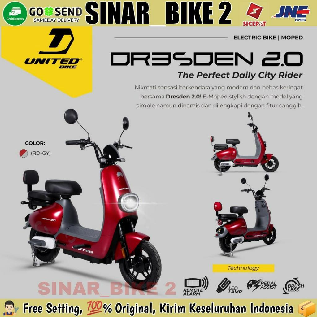 Sepeda Listrik UNITED DRESDEN 2.0 Electric E Bike 600 Watt