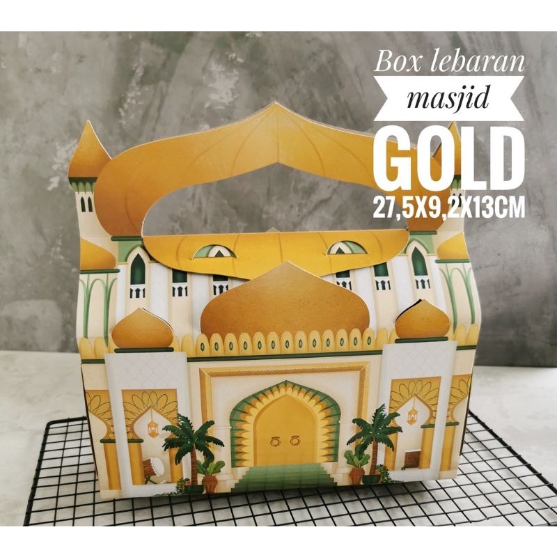 BOX TOPLES COOKIES DAN CAKE LEBARAN IDUL FITRI - MASJID GOLD