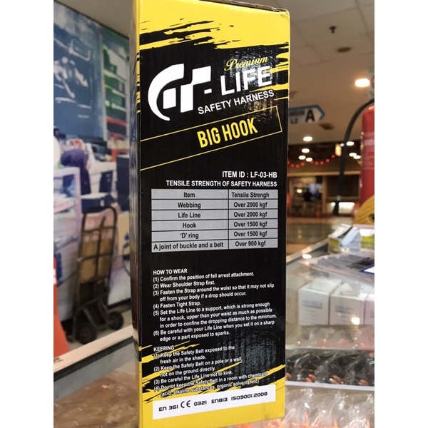 GT LIFE BODY HARNES SINGLE HOOK GT-LIFE /pengaman berkualitas