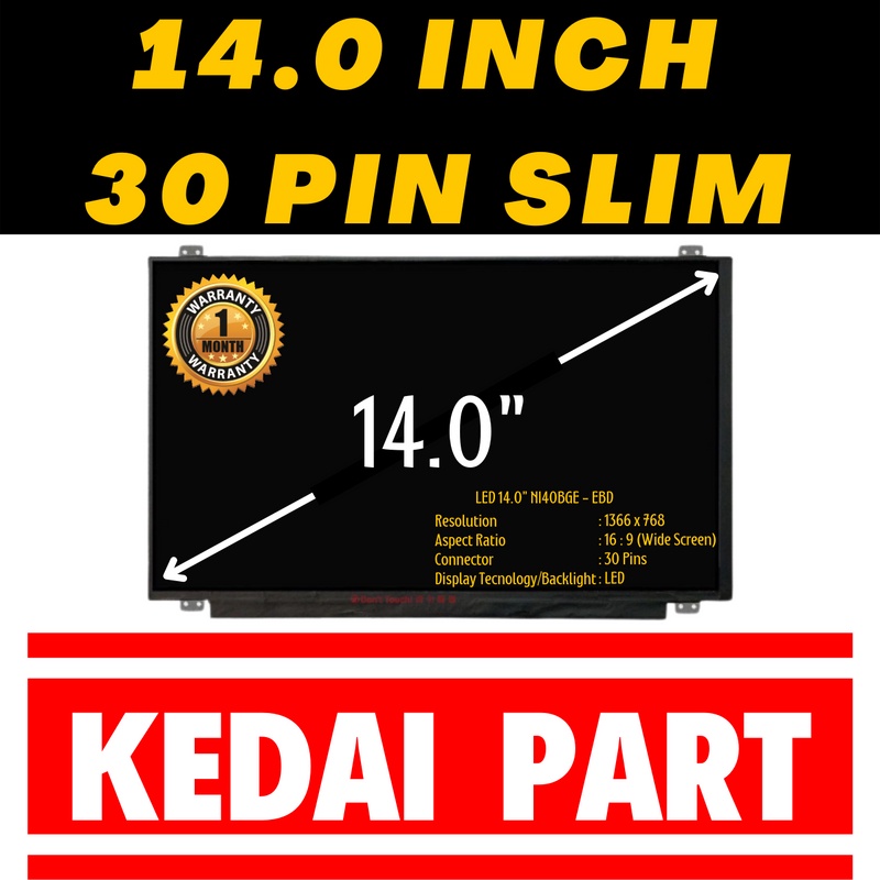 Jual Led Lcd Layar Screen Lenovo Ideapad G40 30 G40 45 G40 70 G40 75