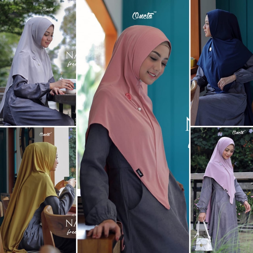 Khimar jersey NARRA by oneto /Khimar branded /khimar ori /jilbab ori /jilbab branded
