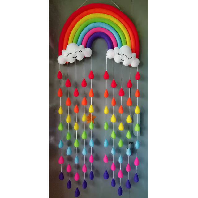 Hanging Cloud Hanging Rainbow Hiasan  Dinding Hiasan  