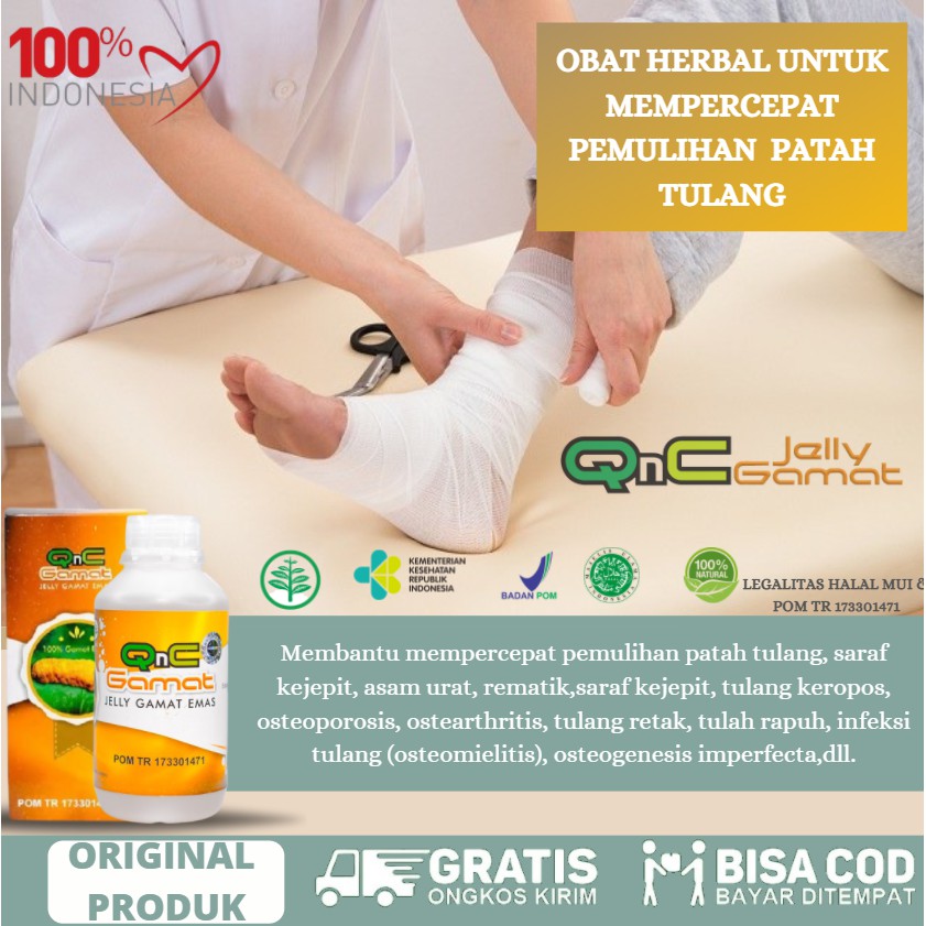 Obat Patah Tulang, TB Tulang Punggung, Pinggang, Ekor, Obat Tulang Retak, Untuk Anak / Dewasa - QNC