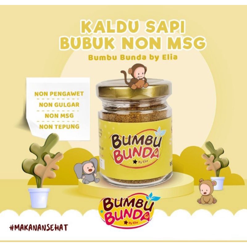 Aneka Kaldu Bumbu Bunda Elia Kaldu Ayam Kampung Jamur Salmon Tuna Sapi Teri Kaldu MPASI Bayi Baby