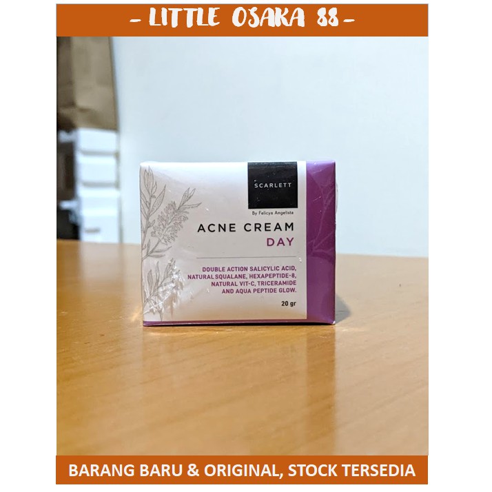 Scarlett Acne Cream Day Night Krim Muka Siang Malam 20 gr