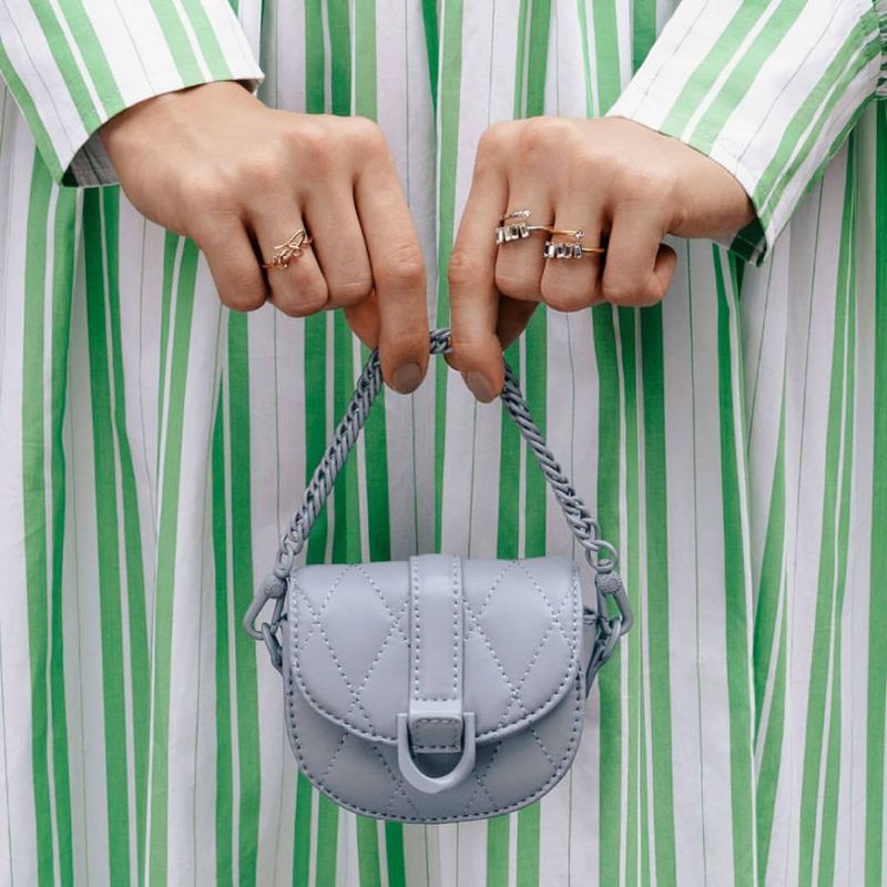 7.7 SALE | CK Micro Gabine Quilted Saddle Bag
