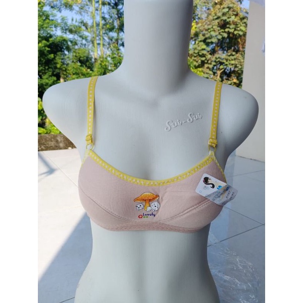 Bra Bh remaja jamur ABG SMP sport bra tanpa kawat  size 32 34 36