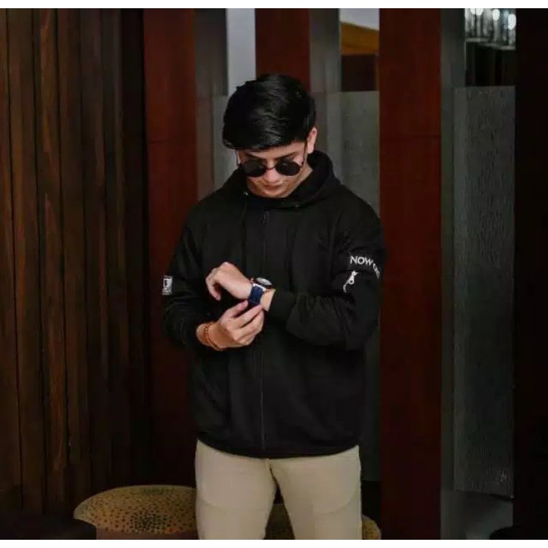 Jaket pria NOW ORI HODIEE BOMBER ZIPER/switer pria