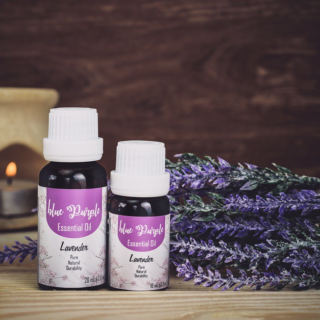 Bluepurple Lavender Aromatherapy Essential Aromaterapi pengharum ruangan diffuser burner oil potpuri