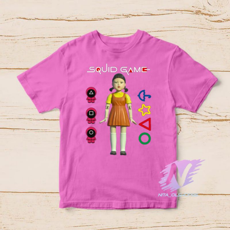 kaos anak squid game baju the movie series squid game