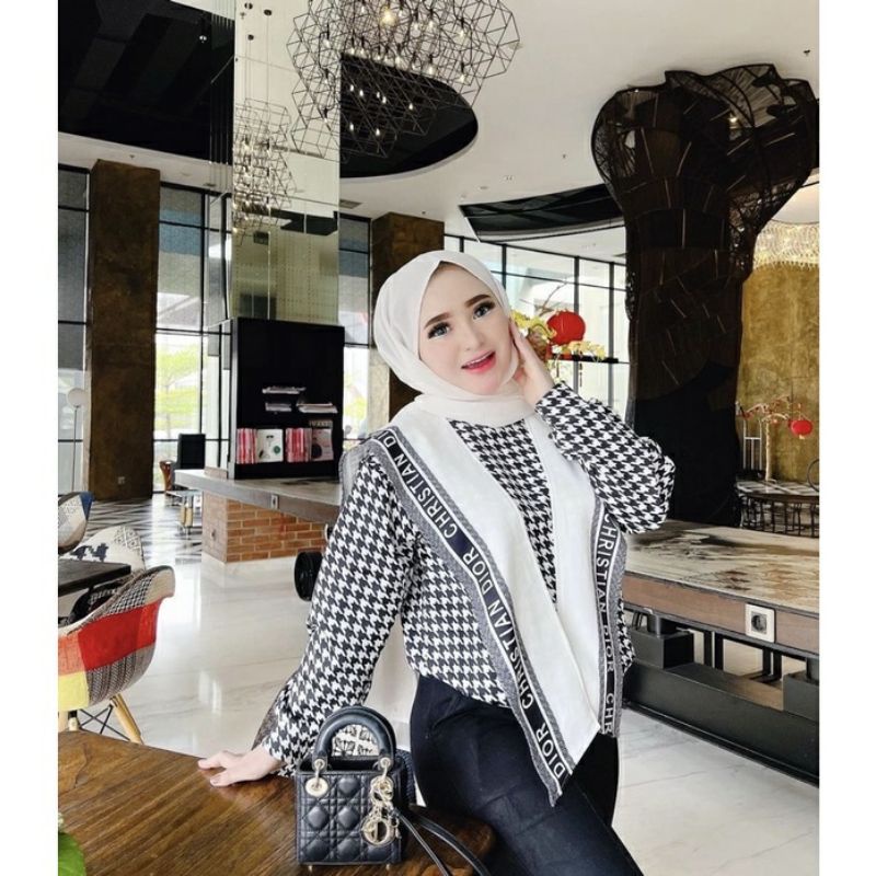 blouse herlin / atasan herlin hounstood / 2in1 herlin