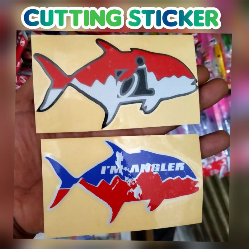 Cutting Sticker Angler Fishing
