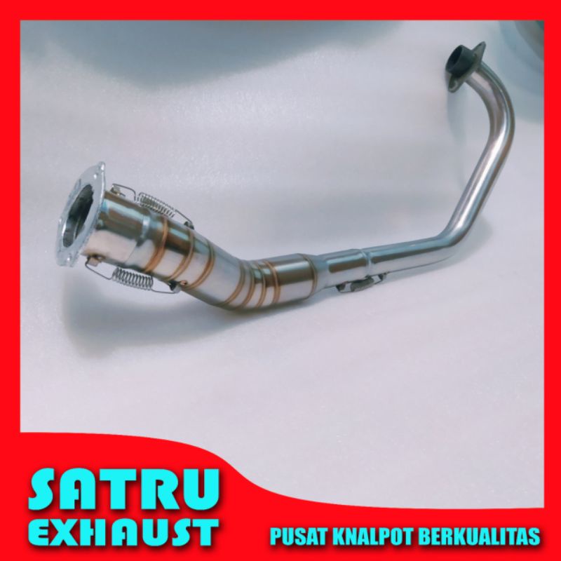 Pipa leheran knalpot Cb150r old lama PNP silincer standar original Satria fu full stainless