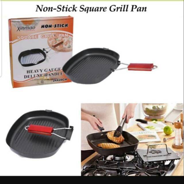 Wajan Pemanggang Daging Sosis 24cm/ Grill Pan