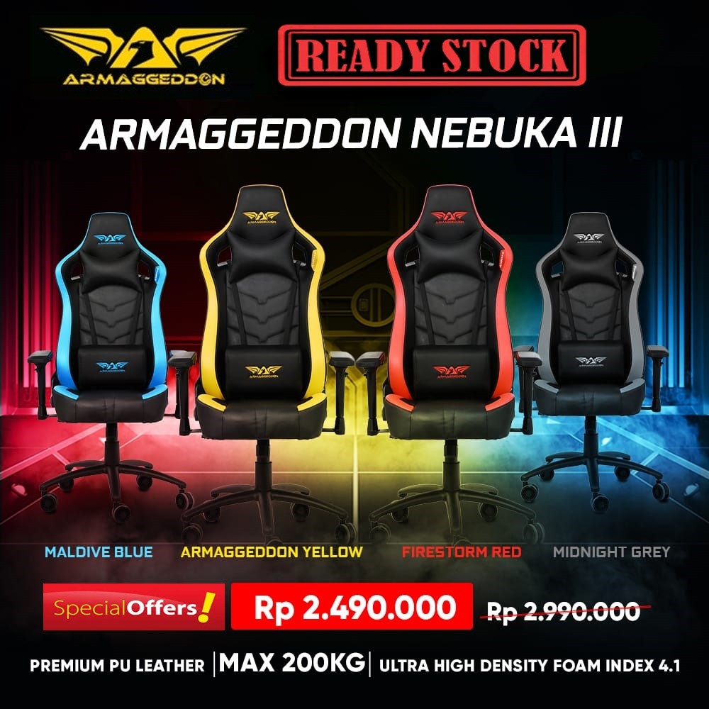 Armaggeddon Nebuka III Kursi Gaming Premium - Gaming Chair Nebuka 3