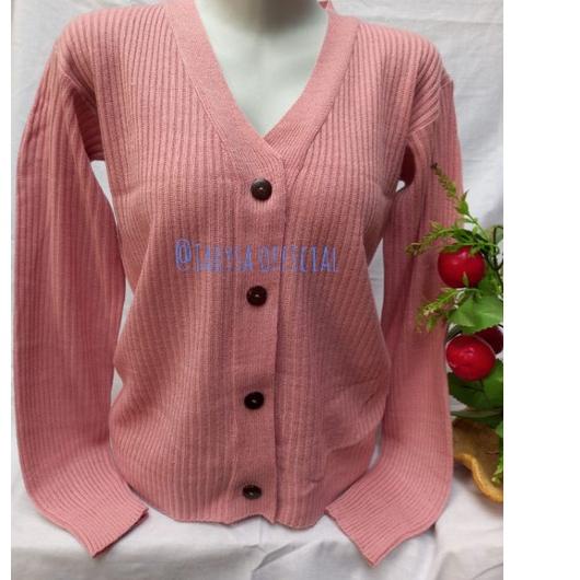 CARDIGAN CROP RAJUT // CARDI KANCING BATOK // CARDIGAN RAJUT KANCING BATOK 이