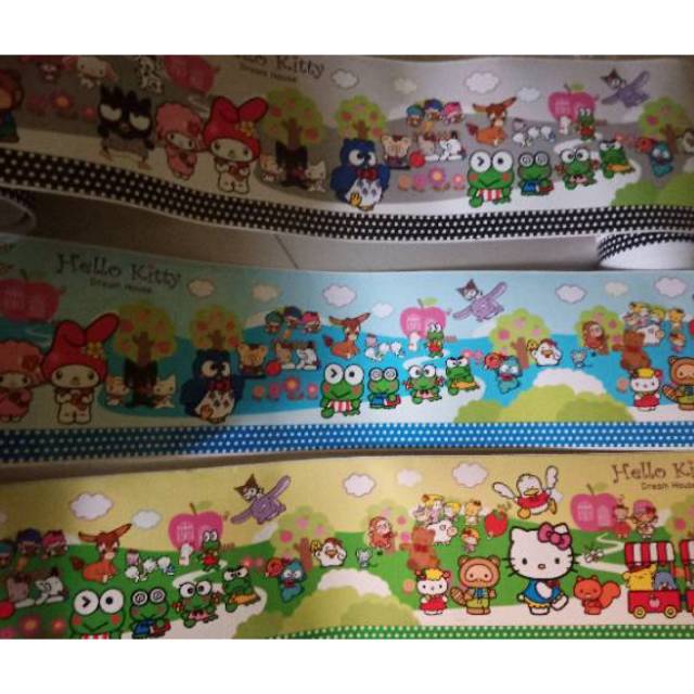 Wallpaper panjang - wallborder - border kitty - border doraemon- stker doraemon- stiker tembok kitty
