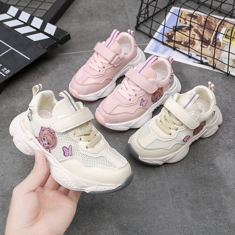 Spring Children S Shoes Girls Sports Shoes Ultra Light Solid