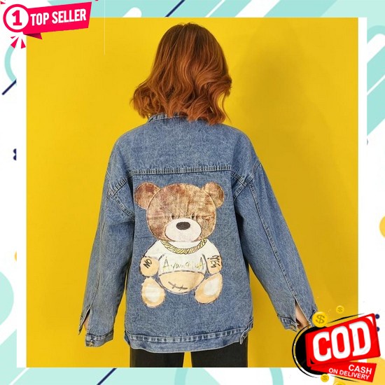 Jaket Jeans Cewek Hits Kekinian Remaja Jacket Jins Denim Wanita M Mt71 Pablo Oversize Jacket Fringe 