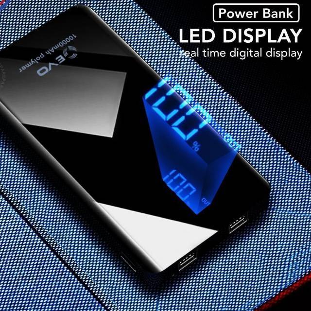 TERMURAH Powerbank INDOKU EVO999 EVO 999 10000 MAH LED SLIM BODY 2USB OUTPUT Power bank PB
