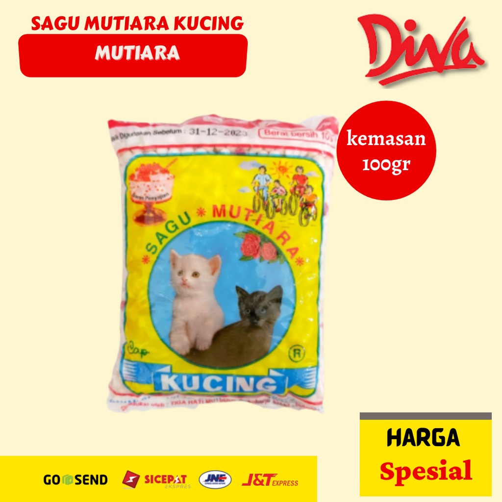 

[100gr] Sagu Mutiara Kucing / Mutiara