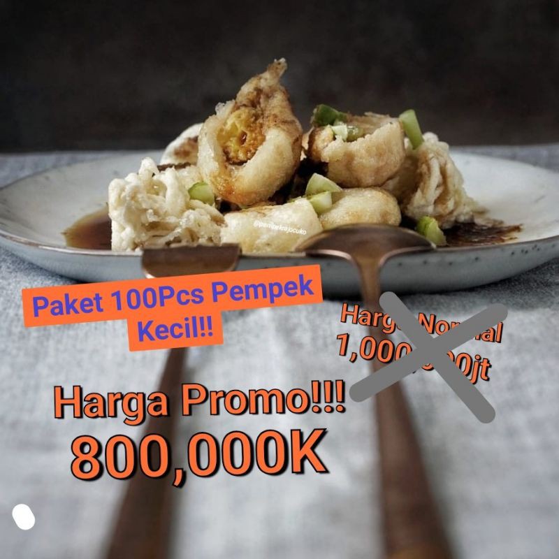 

Paket 100 pcs pempek kecil Asli Ikan Belida (bisa mix)