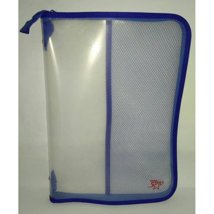 

Termurah Map Plastik Zipper Bag Resleting Folio - Biru Offic