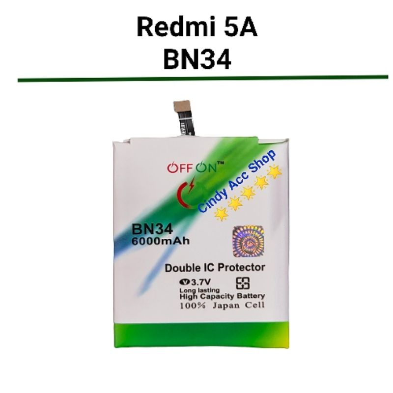 Baterai Double Power Redmi 5A BN34 Battery Batre