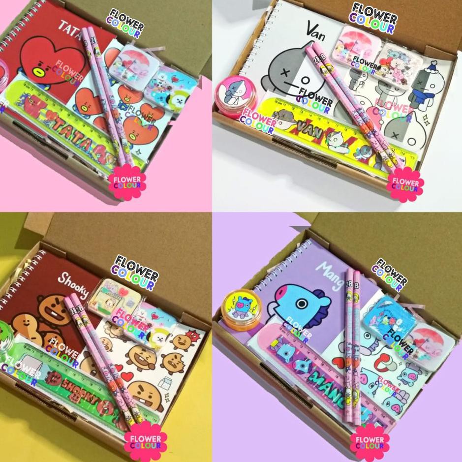 

Harga Murah.. PAKET LENGKAP ALAT TULIS KARAKTER BTS BT21