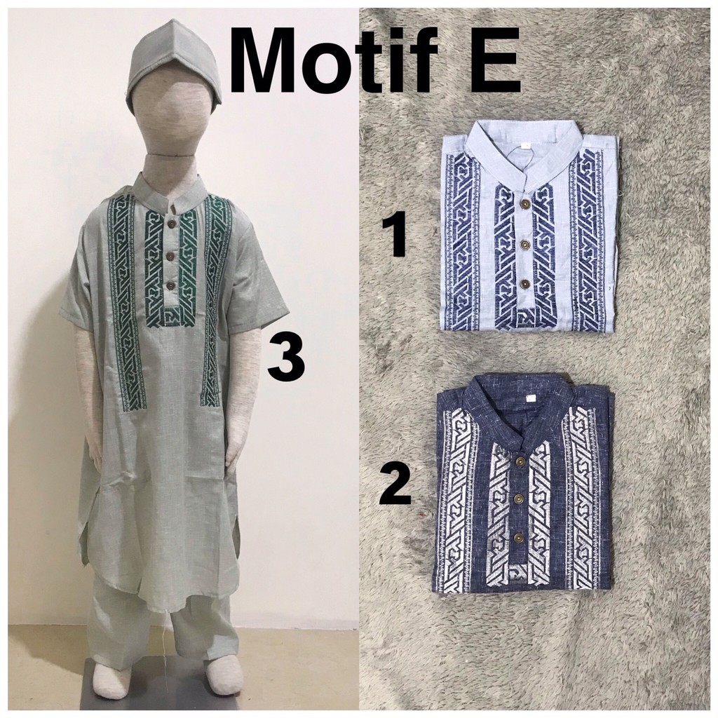 Baju Koko Anak Pakistan / Baju Muslim Anak Panjang 1-5 tahun