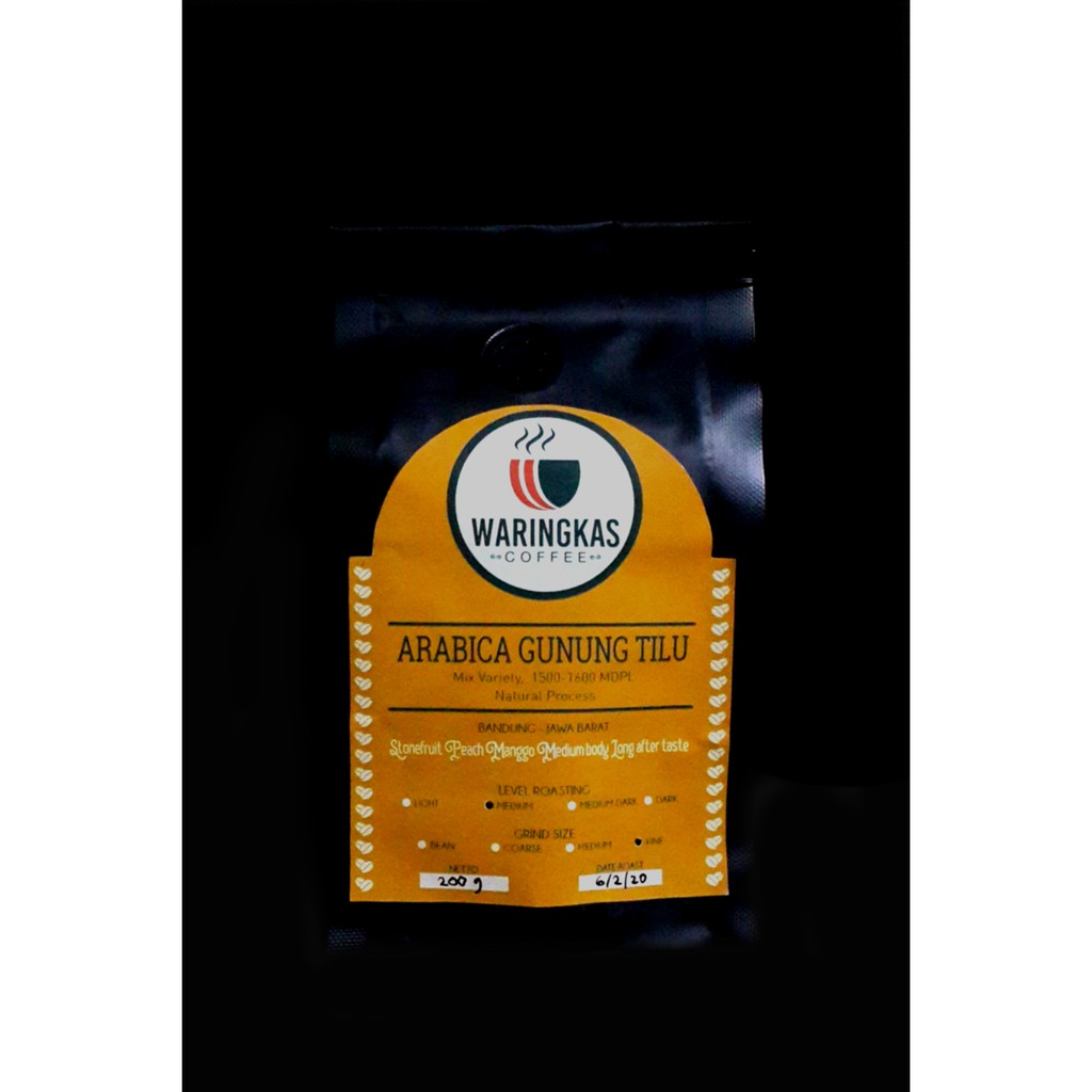 

KOPI ARABIKA/ARABICA JAVA PREANGER GUNUNG TILU 200 GRAM