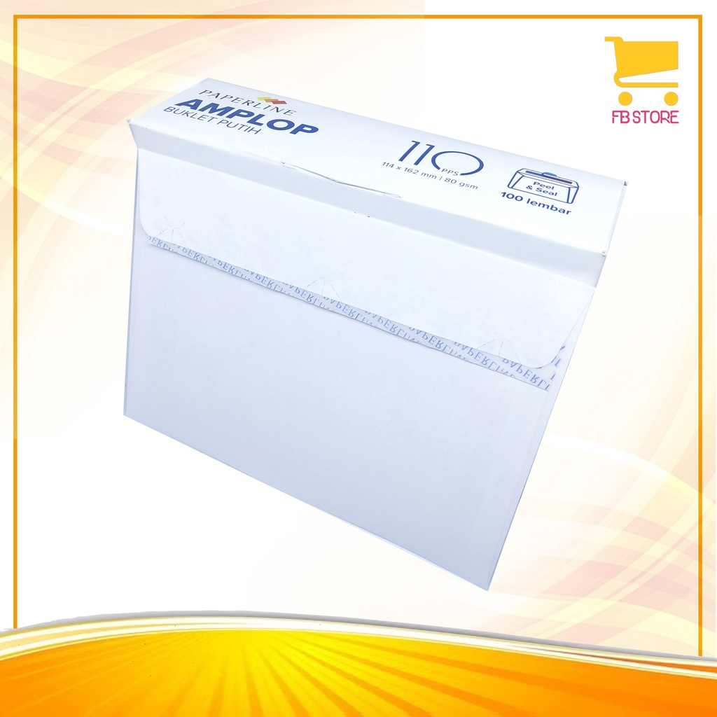 

Amplop Buklet Putih Paperline 110Pps 114x162Mm 80gSm 100Pcs