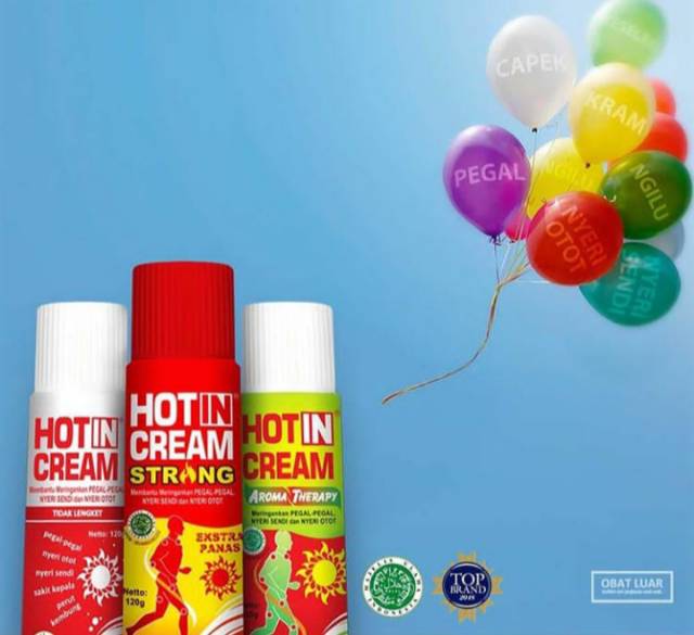 Hot in cream 120gr | 60gr(botol)/original/aromatherapy/strong/hotin cream