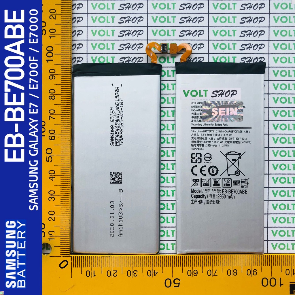 Batre Samsung GALAXY E7 2015 / E700 / E700F / E7000 Battery EB-BE700ABE Baterai BE700 Original
