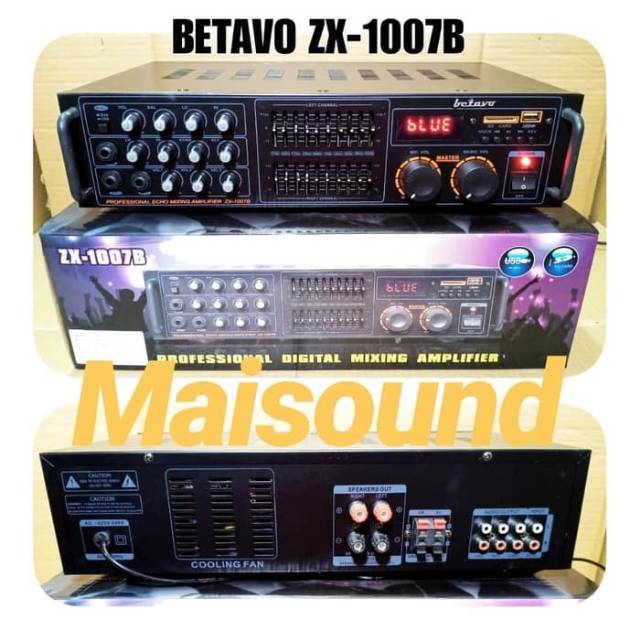 AMPLI BETAVO ZX 1007B AMPLIFIER BETAVO ZX1007B ZX 1007 B BLUETOOTH