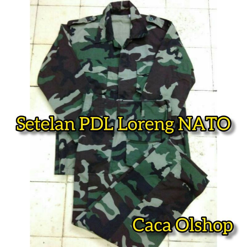 SETELAN BDU BAJU PDL LORENG ARMY US NATO BANSER SILIWANGI + CELANA