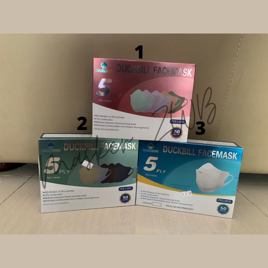Masker Careion Duckbill 5ply isi 50pcs
