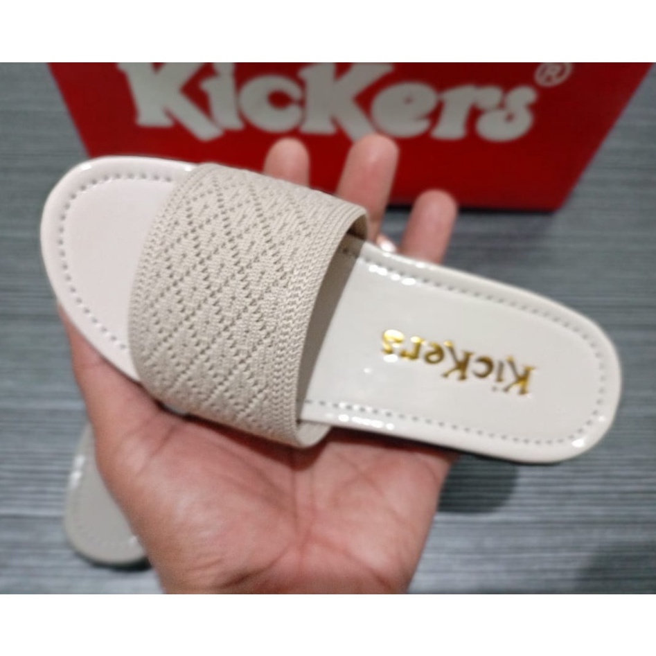 sandal anak wanita rajut / sandal wanita anak rajut / sandal selop ukuran 25 - 37