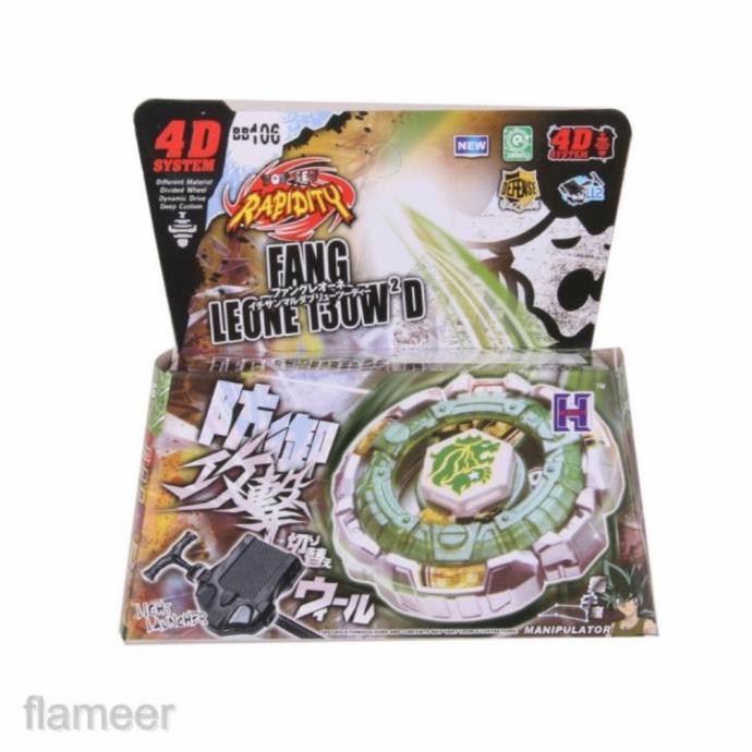Rapidity Gasing Beyblade 4d Sistem Fang Leone Metal Fusion Top Bb-106