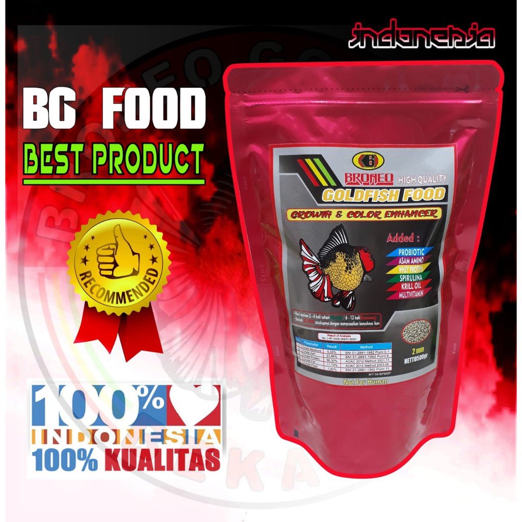 Pelet ikan Koki BG FOOD Growth & Color