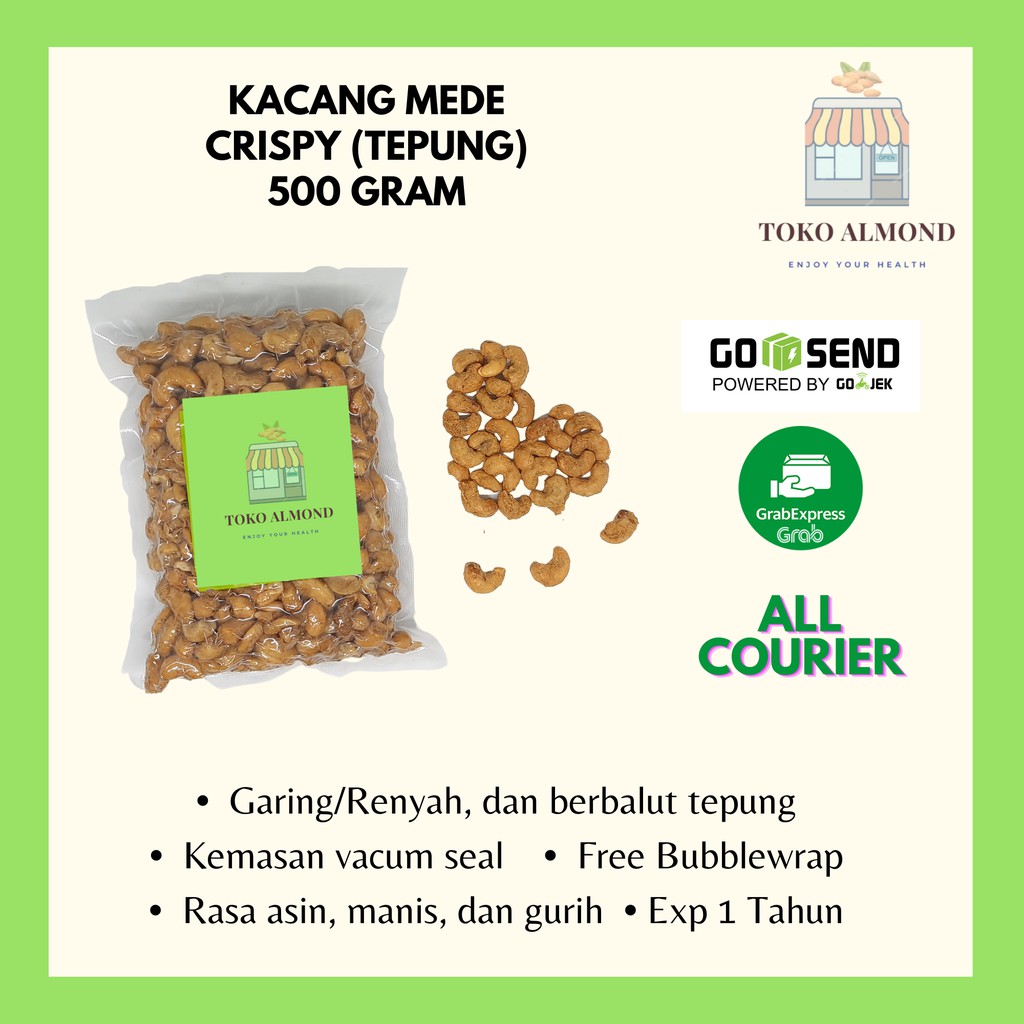 

Kacang Mede Crispy/ Cashew Nut Crispy 500gr