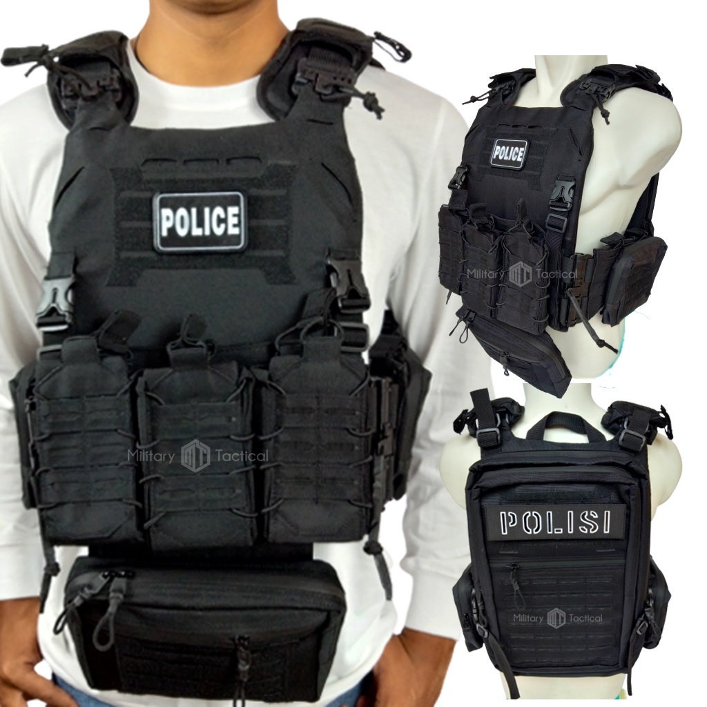 Rompi Bodyvest Tactical | Bodyvest Tactical | Rompi Body Vest TNI | Body Vest Polisi | Rompi Pelindung dada | Rompi Bodyvest Cutting Laser | Free Dummy Plate dan Patch Rubber