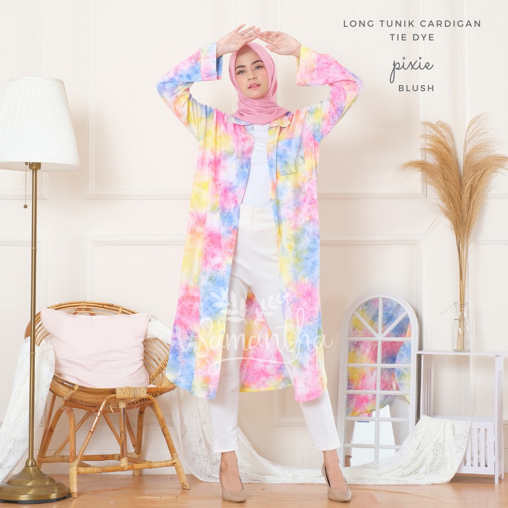 vSamantha - Tunik  Cardigan Tie Dye PREMIUM