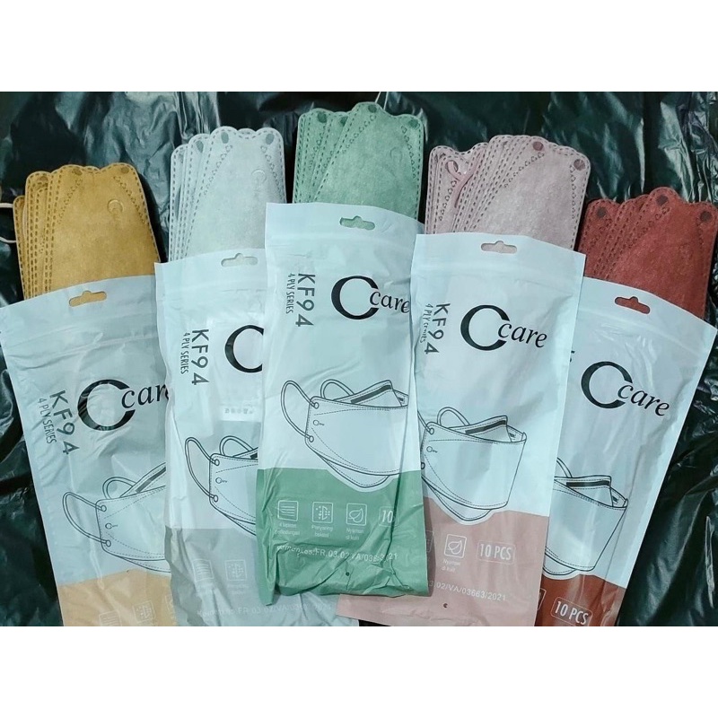 masker kf94 c care warna pastel