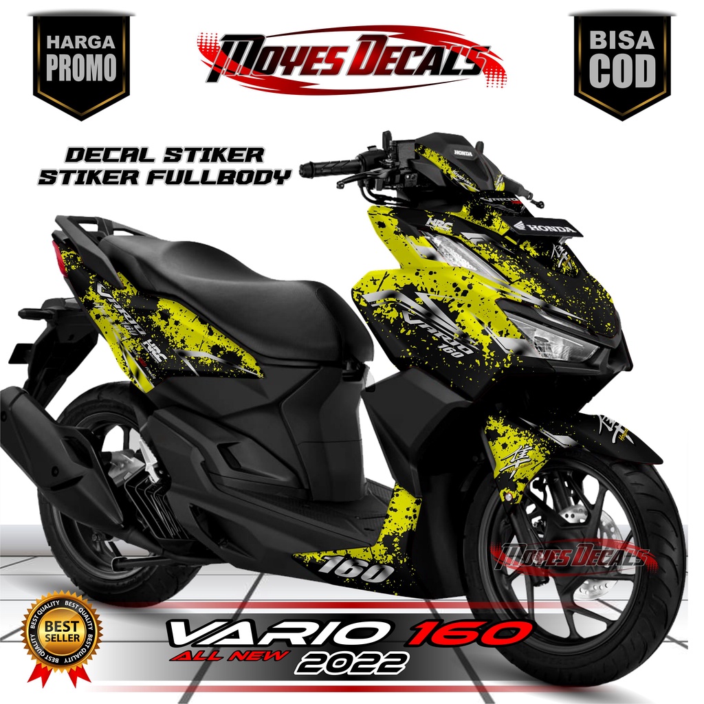 stiker decal motor vario new 160 fullbody decal stiker honda vario 160 2022 stiker variasi fullbody 