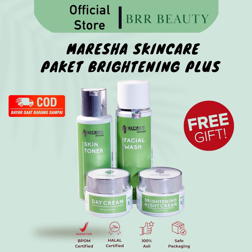 MARESHA SKINCARE PAKET BRIGHTENING PLUS UNTUK MENCERAHKAN MARESA SKINCARE